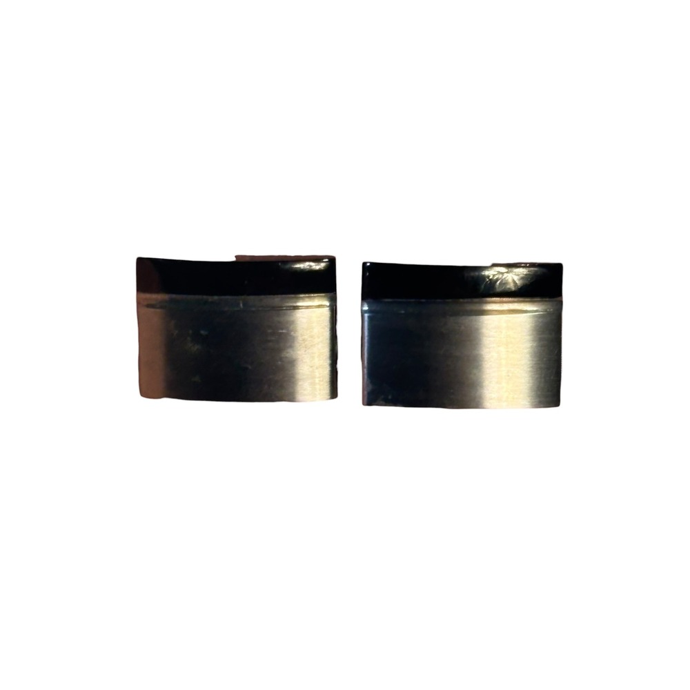 WCJ Stainless Steel Black‎ Onyx Mens Cufflinks Formal Business Dress Shirt
